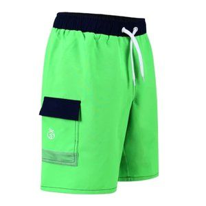 NoNetz Boys Wave Shorts: Anti Chafe Swim Trunks Lime Green Various sizes NEW